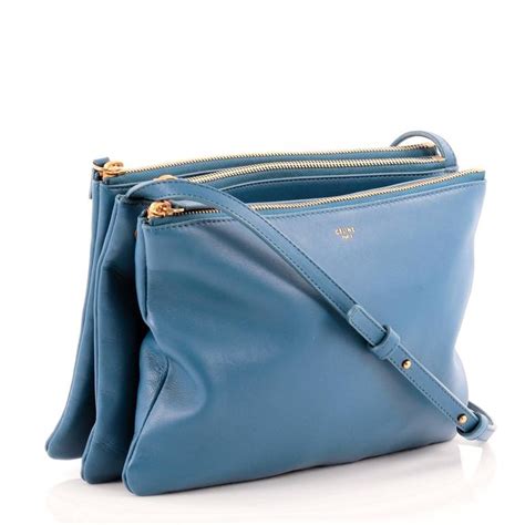 celine trio bag zipper|Celine trio bag large.